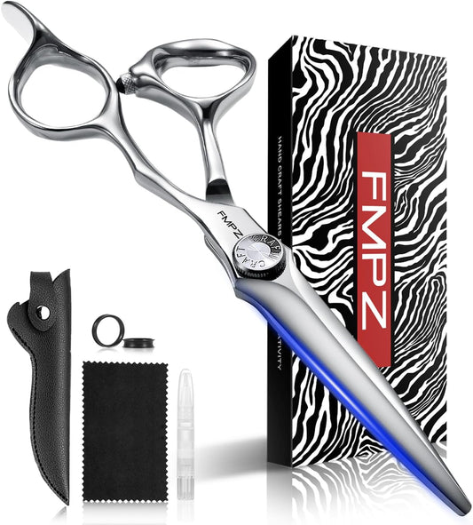 6" Hair Cutting Scissors Professional Barber Scissors, Hair Cutting Shears with 440C Steel - 60HRC Hardness Extremely Sharp with Ergonomic for Salon & Home Use (6'' Professional Hair Shears)