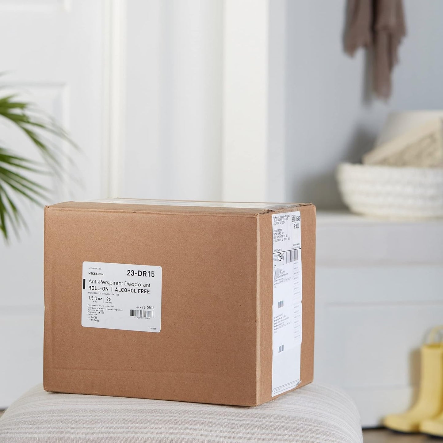 McKesson Antiperspirant Deodorant Roll-On Stick [Pack of 96] Bulk, Mini Travel Size, Alcohol-Free, Fresh Scent, 1.5 fl oz