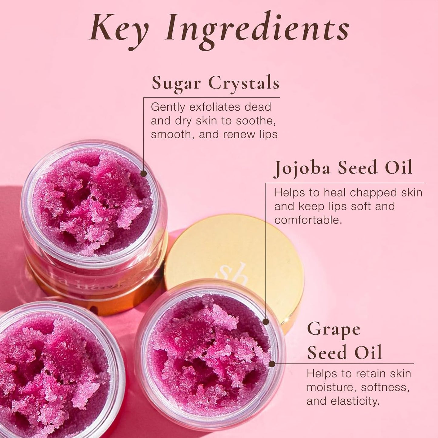Sara Happ Sweet Clay Mask + Passion Fruit Sugar Scrub Lip Duo - Exfoliating Lip Treatments, Exfoliator Scrub, Moisturizers for Dry and Flaky Lips, Vegan (0.47 Oz and 0.5 Oz jars)