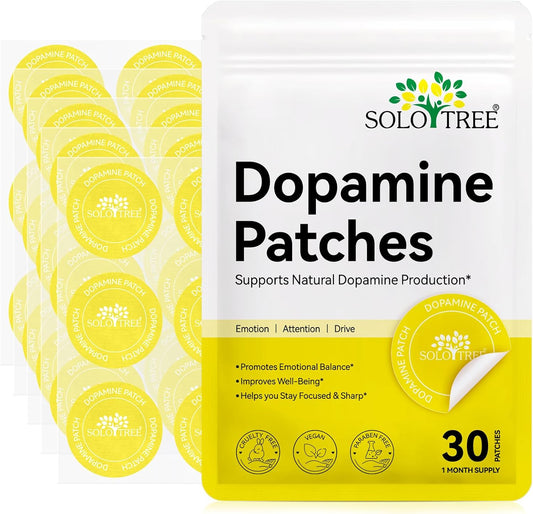 Dopamine Patches Extra Strength, Mood Support Body Care Patch, Dopamine Supplements for Men and Women, Plant-Based Formula, Daily Wellness 30 PCS