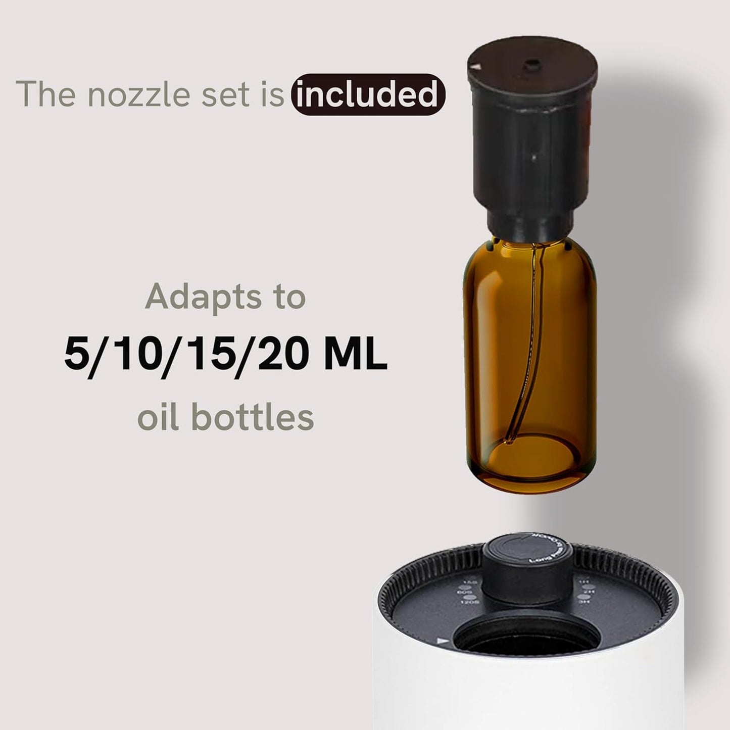 BlueHills Waterless Cordless Essential Oil Diffuser – White, Wireless, Portable Aroma Nebulizing Diffusers for Home, Car & Office – J01 White