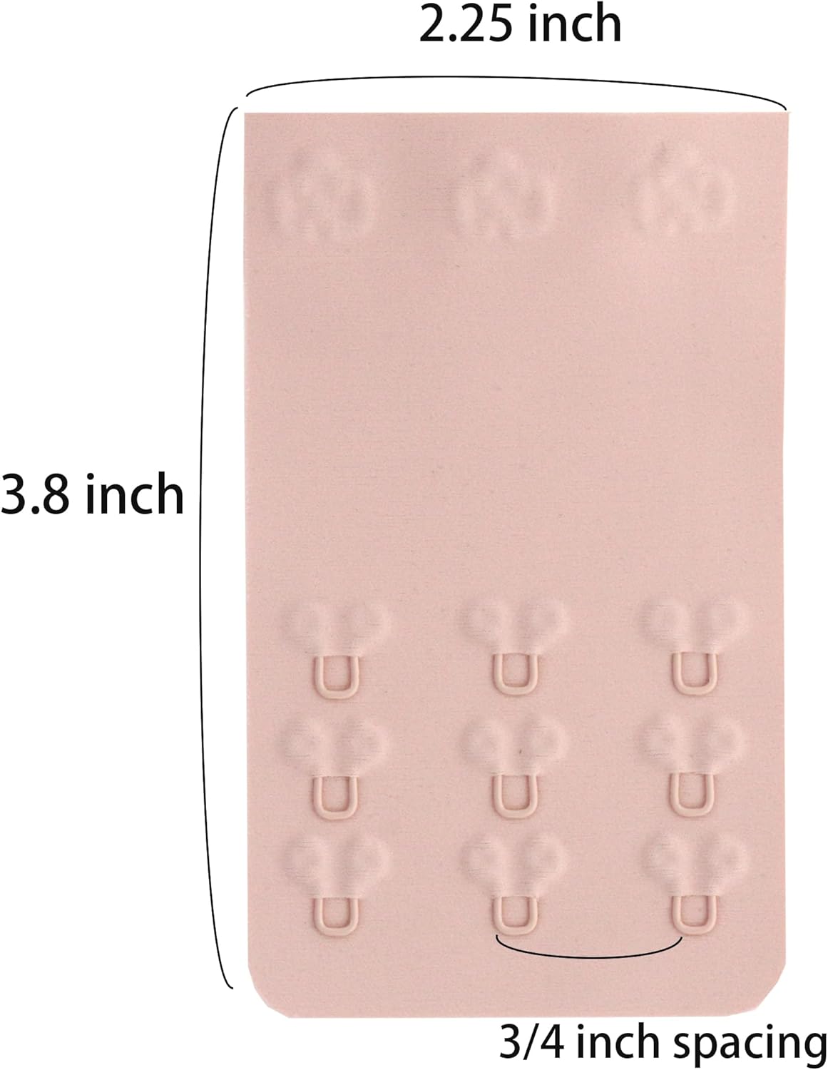 SAMGU Women's Soft Bra Extender 2 Hook / 3 Hooks / 4 Hooks Seamless Comfortable Bra Strap Extender Extension