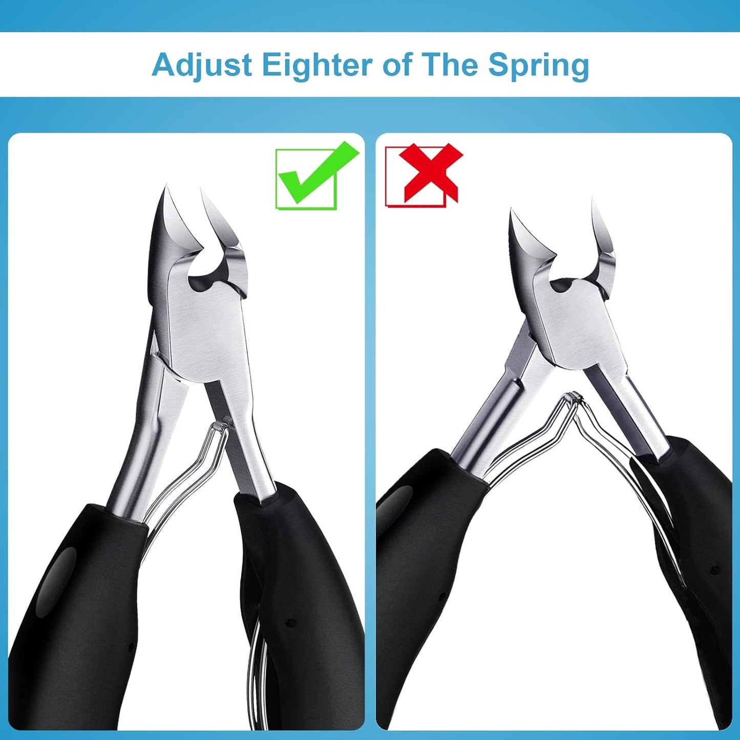 Toenail Clippers, Toe Nail Clippers for Thick Nails, Have Duty Nail Clipper Fingernail Clippers for Thick Nails,Seniors, Men, Women, Super Sharp Curved Blade Grooming Tool