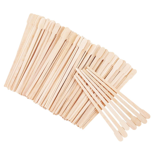 WISYOK Wooden Waxing Sticks - Waxing Applicator Sticks for Eyebrow, Lip, Nose, and Body Hair Removal, Double-ended Design Small wax stick for Spa and Home Use Pack of 500