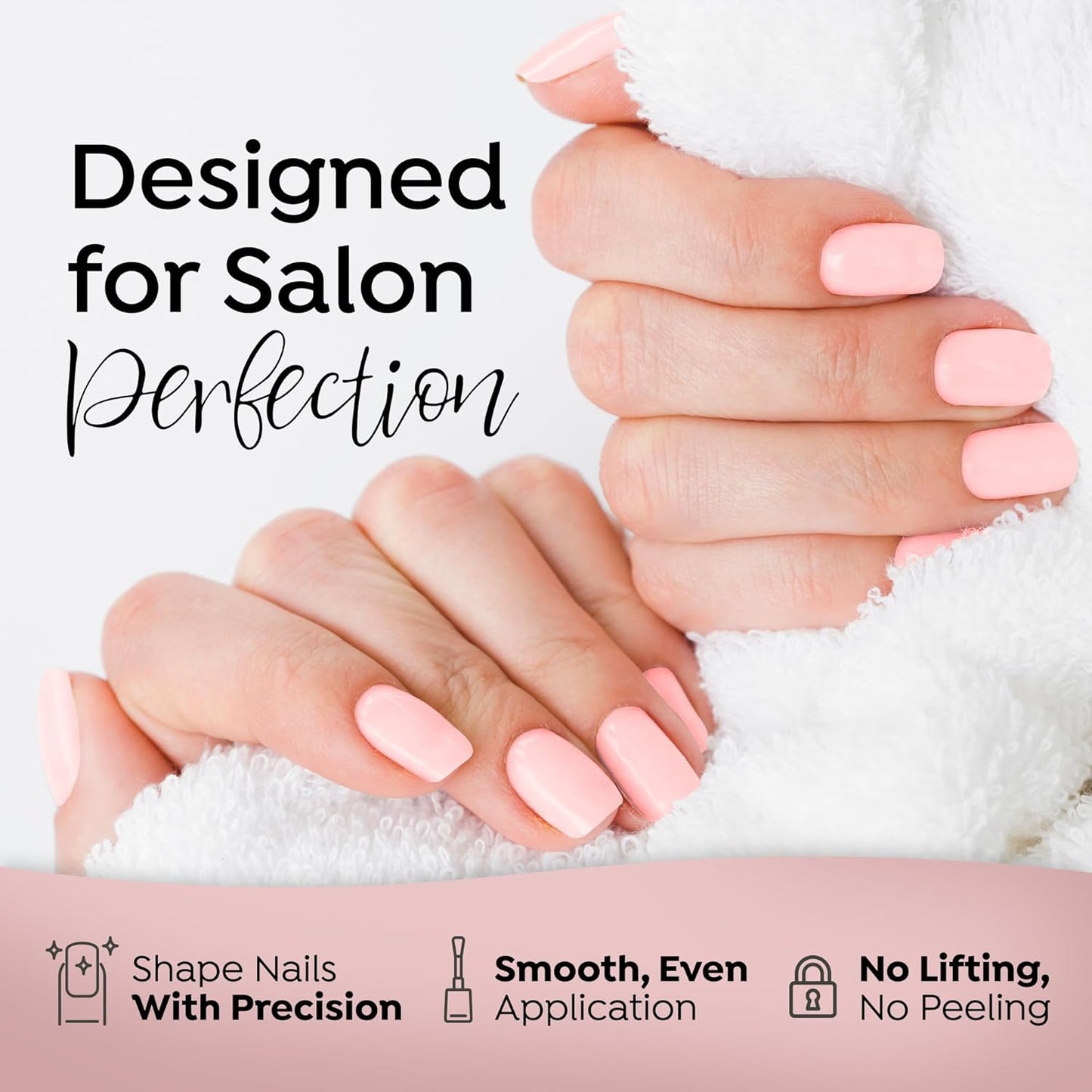 Tones Pro Acrylic Nail Powder, Royal Pink (Soft, Creamy Pastel Pink), (1.5 Fl Oz) - Long-Lasting & Non-Yellowing Polymer for Salon Quality Nail Extensions & 3D Art