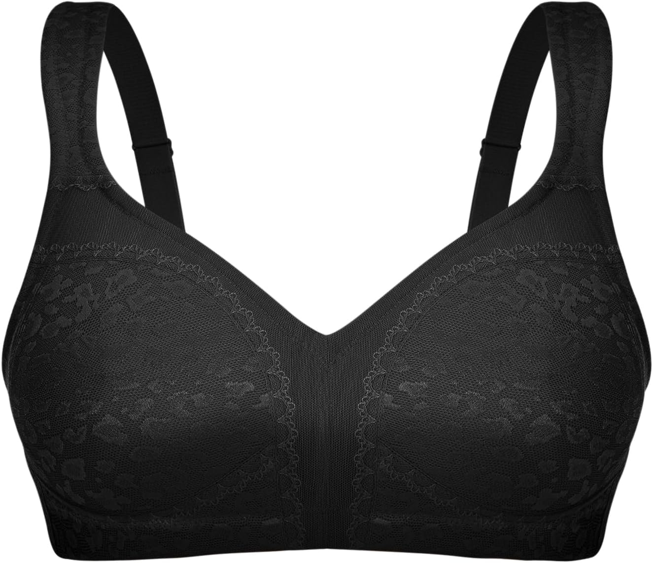 ZeroBound Women's Minimizer Bras Comfort Cushion Strap Wirefree Full Coverage Large Bust Non-Padded Bra