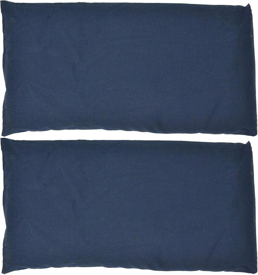 Nature's Approach - Basic Herb Pack Rice Heating Pad Microwavable Reusable Heat Pack with Herbal Aromatherapy Fill, Freezer and Microwave Safe for Hot and Cold Therapy, 2 Pack Nighttime Blue