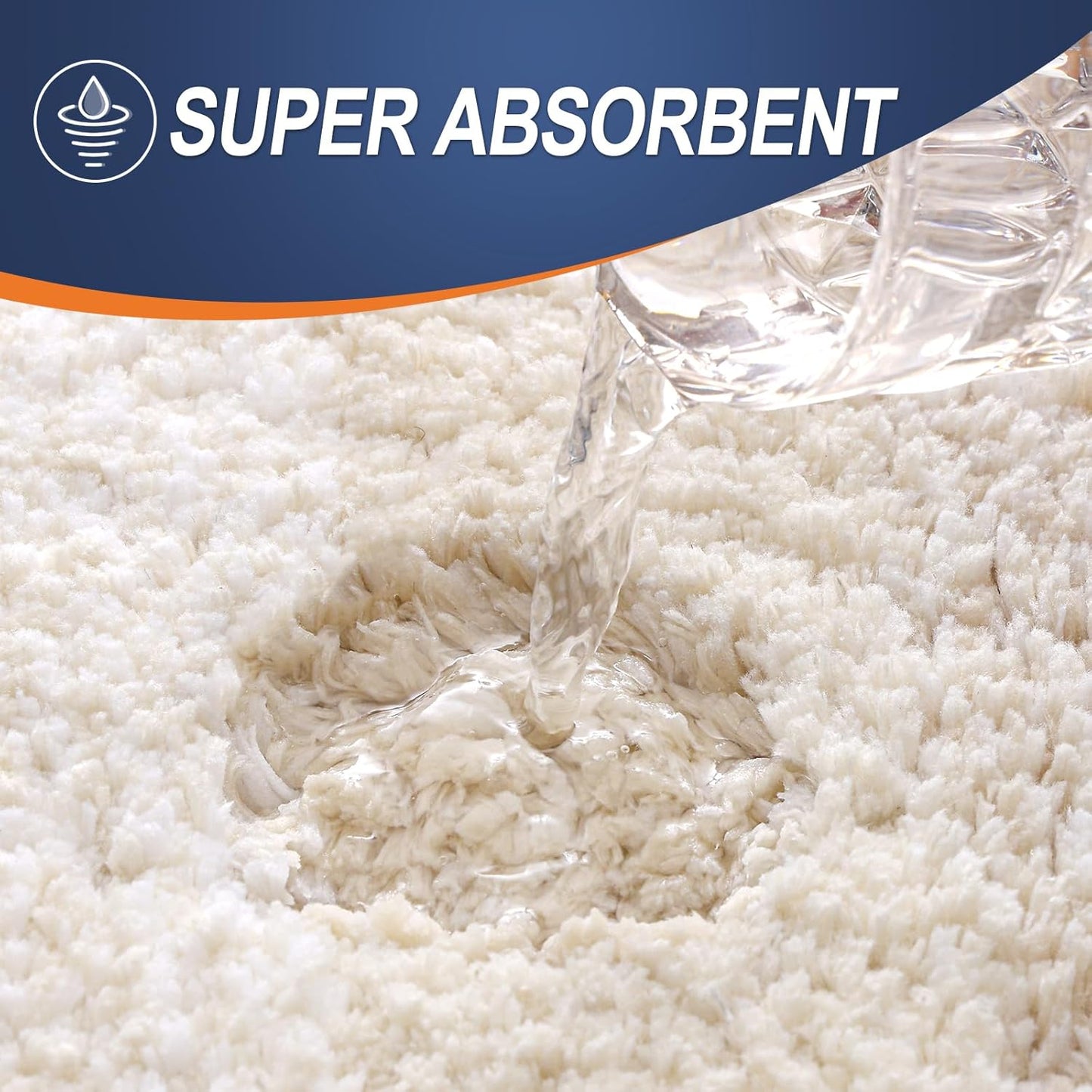 OLANLY Bathroom Runner Rugs 59x24, Extra Soft Absorbent Microfiber Bath Rugs, Rubber Backing, Quick Dry, Washable Bath Mats for Bathroom Floor, Tub and Shower, Home Decor Accessories, Light Beige