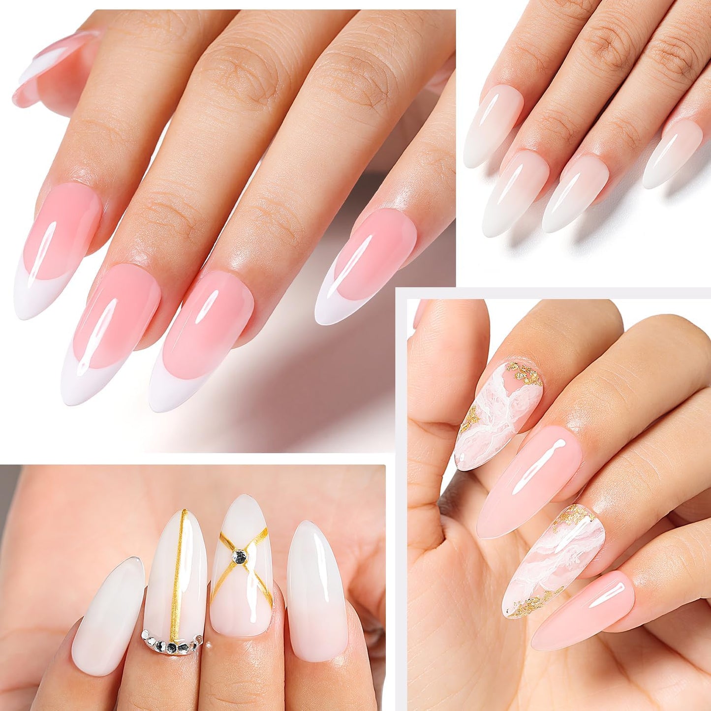 Nicedeco Gel Nail Polish Base Coat 15ml Soak Off Hema Free Long-Lasting DIY Home and Nail Salon