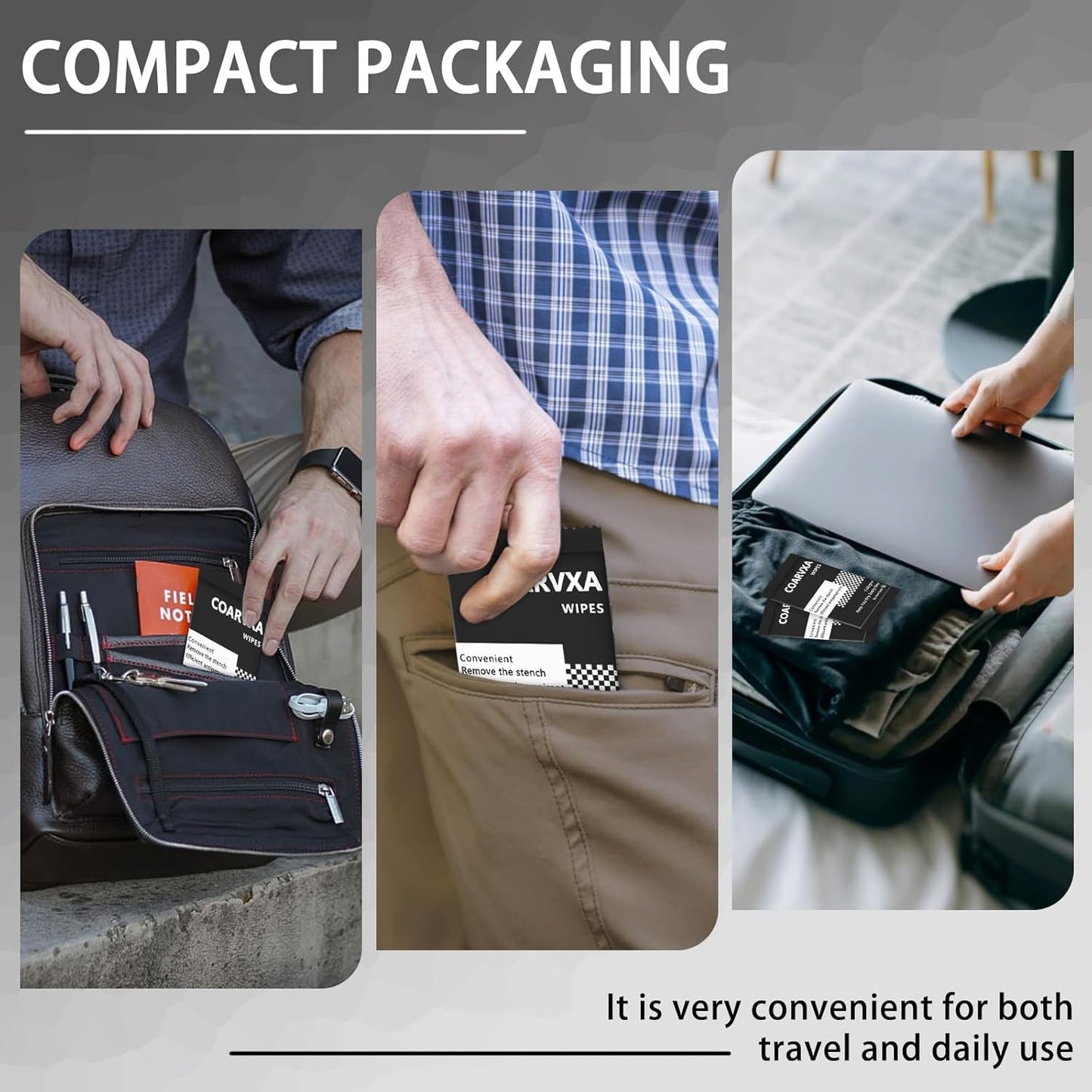 Black Cologne Body Wipes 150 pieces of Fresh deodorant Wipes And Travel To Clean Skin And Travel Deodorant Individually Wrap Hypoallergenic Mini Deodorant For Female Male Teenagers