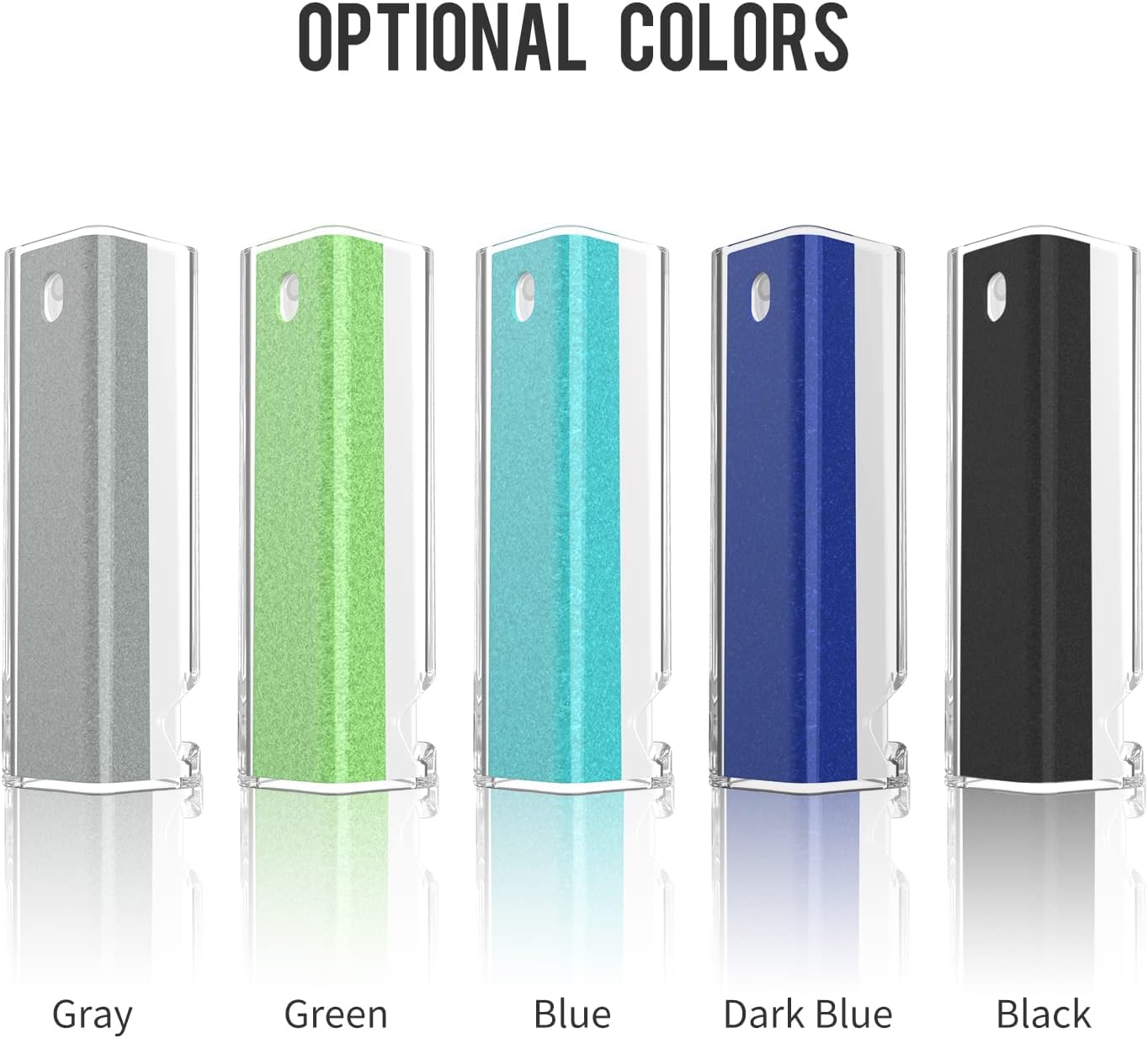 CLICK CLEAN Screen Cleaner, Fingerprint Proof Screen Cleaner Spray, All-in-One Cleaner with Microfiber and Shell for All Phones, Laptop and Tablet Screens (Black)