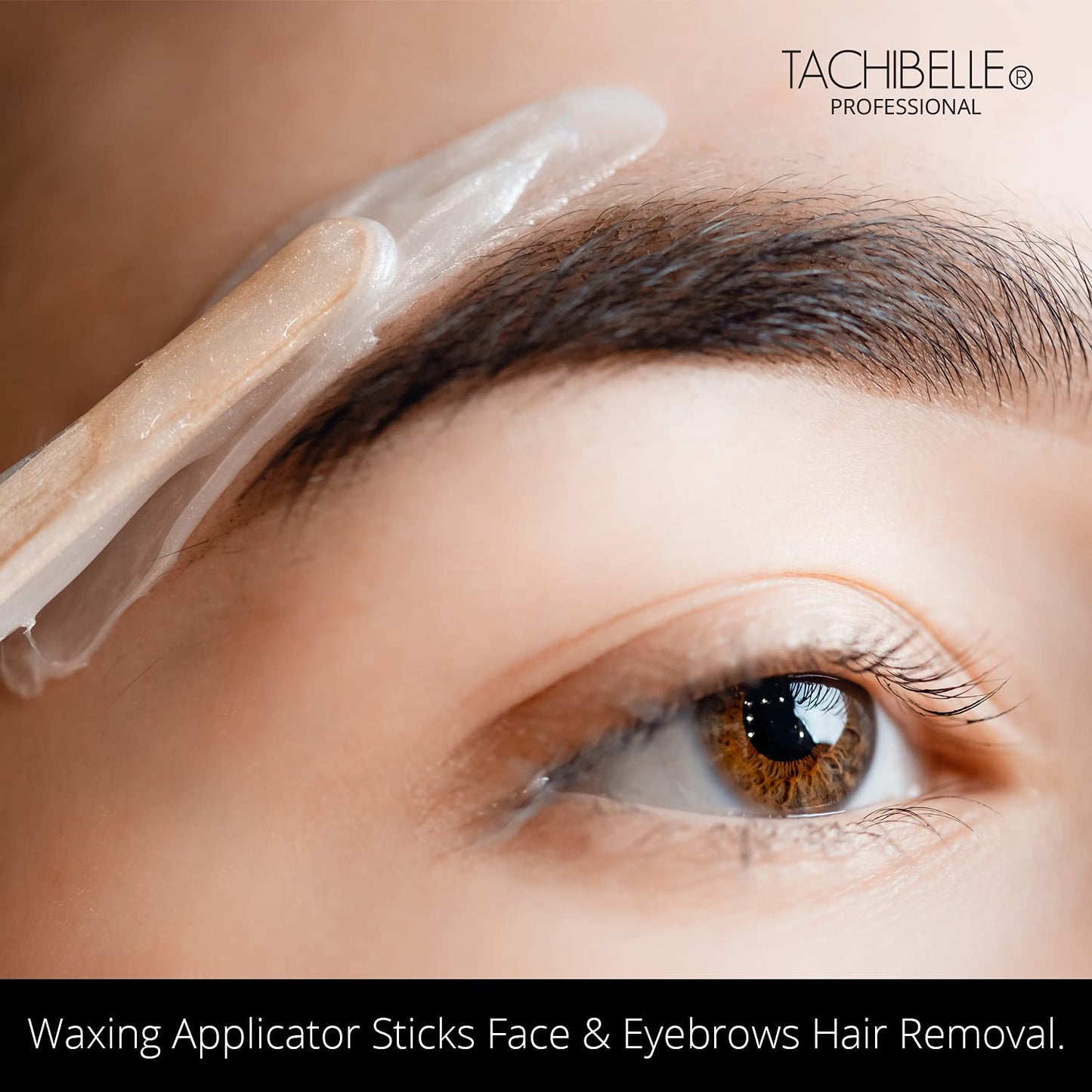 Tachibelle Wooden Wax Sticks - Body Eyebrow, Lip, Nose Small Waxing Applicator Sticks for Hair Removal and Smooth Skin Professional Spa - 2 in 1 (pointed and slanted) (Pack of 100)