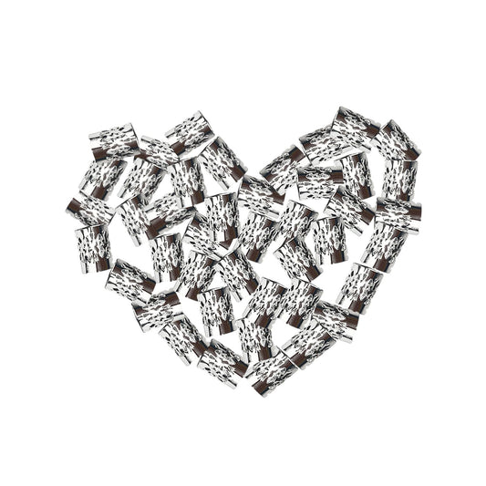 SEVENHEAD 50 Pcs Dreadlock Beads Hair Accessories Hair Rings Adjustable Cuffs Braiding Hair Decoration Clips Metal Hair Decoration for Braids(Silver)