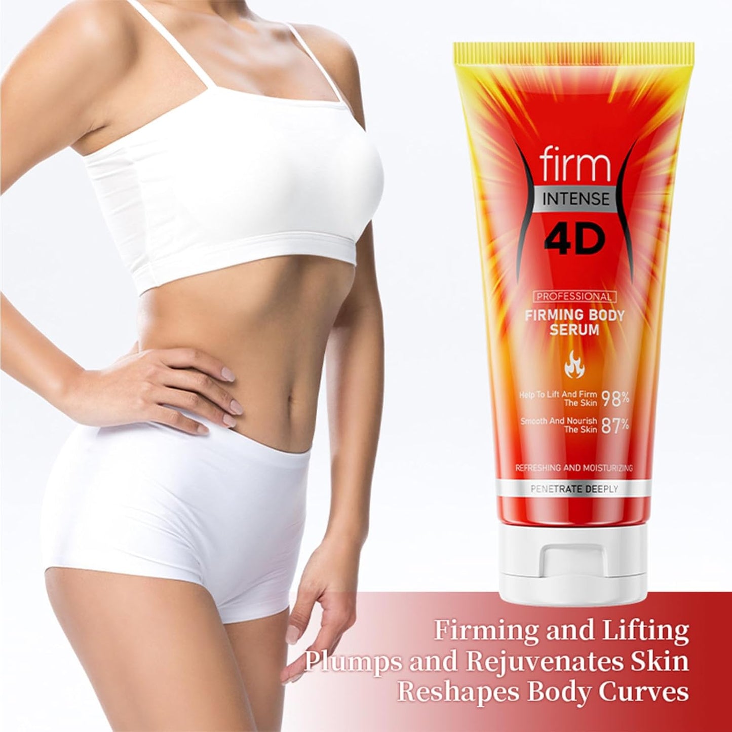 2 Pcs Skin Tightening Cream for Body, Fat Burning Cream for Belly for Fat Burning & Better Workout Results-Long Lasting Moisturizing Pre and Post Workout Massage Lotion for All Skin Types