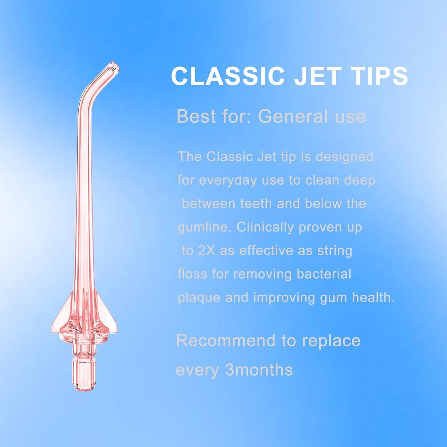 Replacement Tips for Oralfree Nicwell Water Flosser, Water Flosser Replacement Heads Oral Irrigator Jet Tip