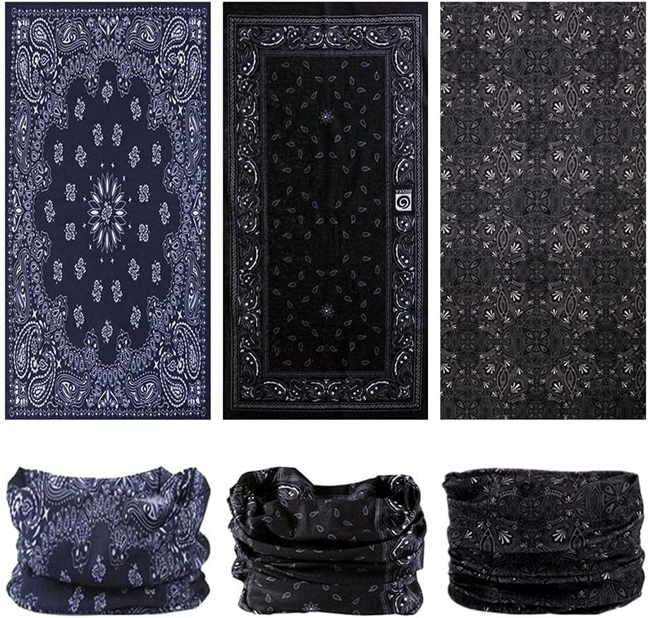 Headband Neck Gaiter Head Wrap Headwear Face Mask Magic Scarf Bandana for Men and Women