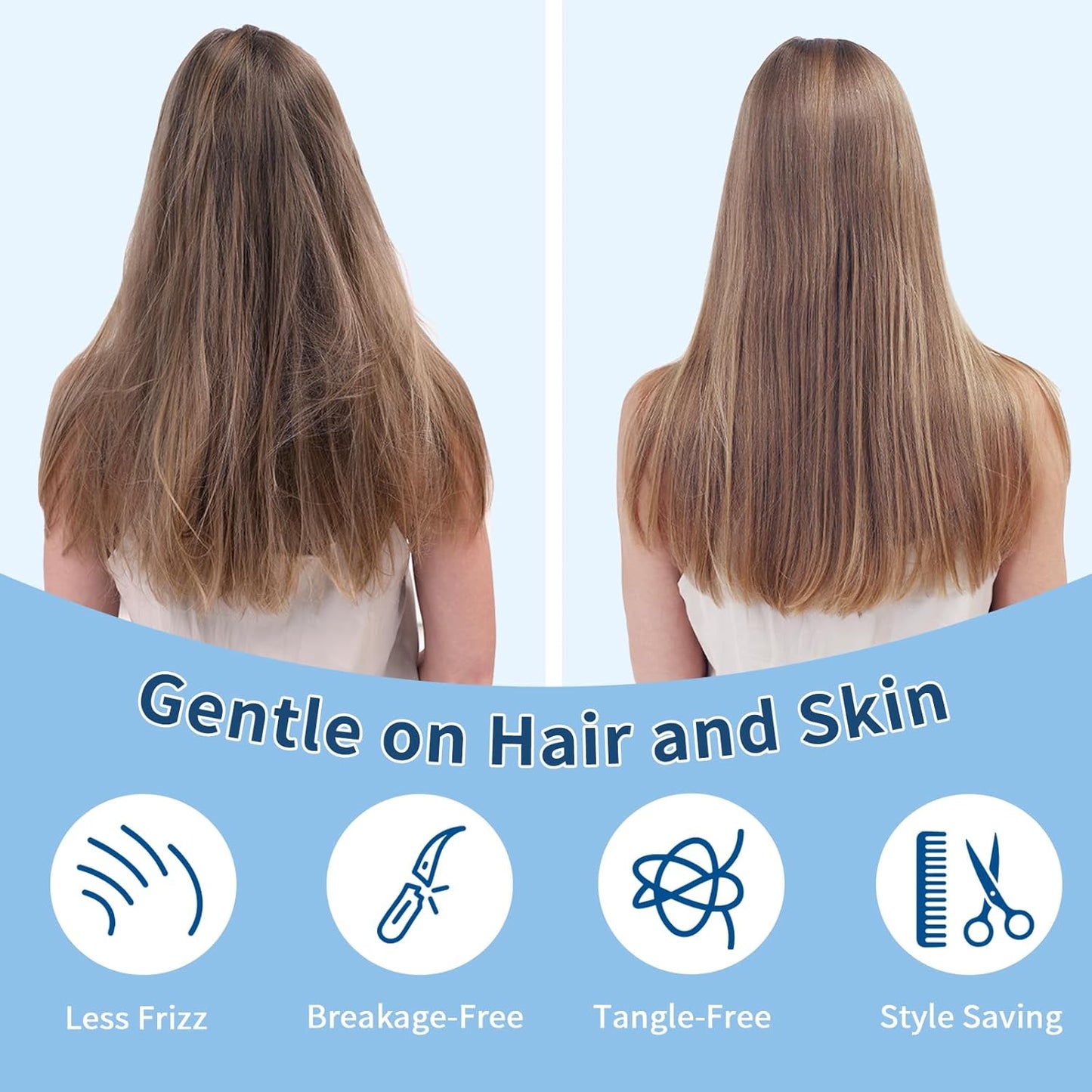 Cooling Pillow Cases 2 Pack for Hot Sleepers and Night Sweats, Ice Cool Pillow Covers Queen Size Set of 2 for Hair Skin Reduces Wrinkles&Frizz Softer Than Silk Pillow Case, Envelope Closure Champagne