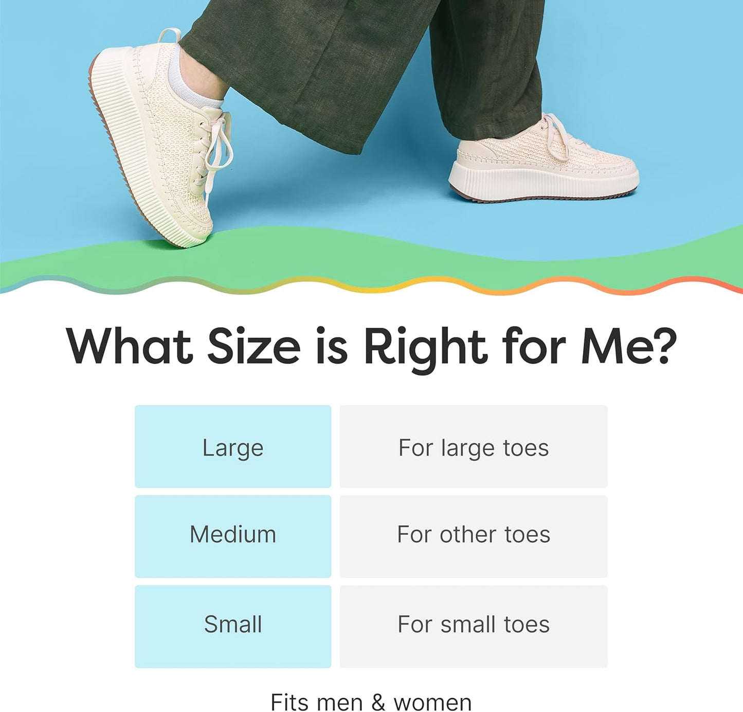 ZenToes Fabric Toe Protectors | Promotes Skin Hydration & Blister Prevention | Medical-Grade Gel Lining | Washable & Reusable Corn, Callus & Ingrown Toenail Relief Between Toes | Medium, 5-Pack