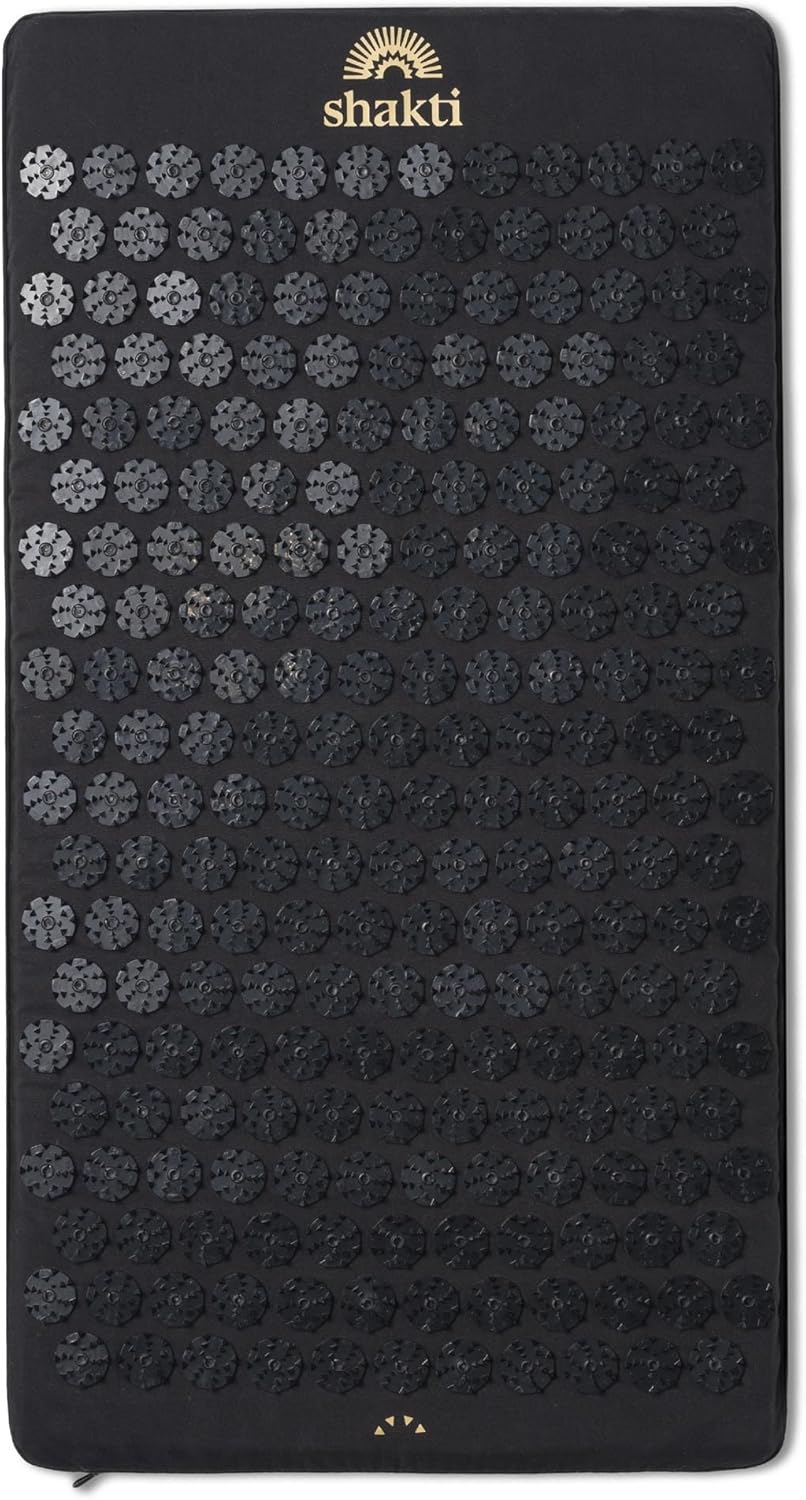 ShaktiMat Premium Acupressure Mat, Level 3 in Shakti Black, Massage Muscles, Aid Sleep & Unlock Inner Tension | Similar to Acupuncture, No Needles Required | FSA/HSA Eligible