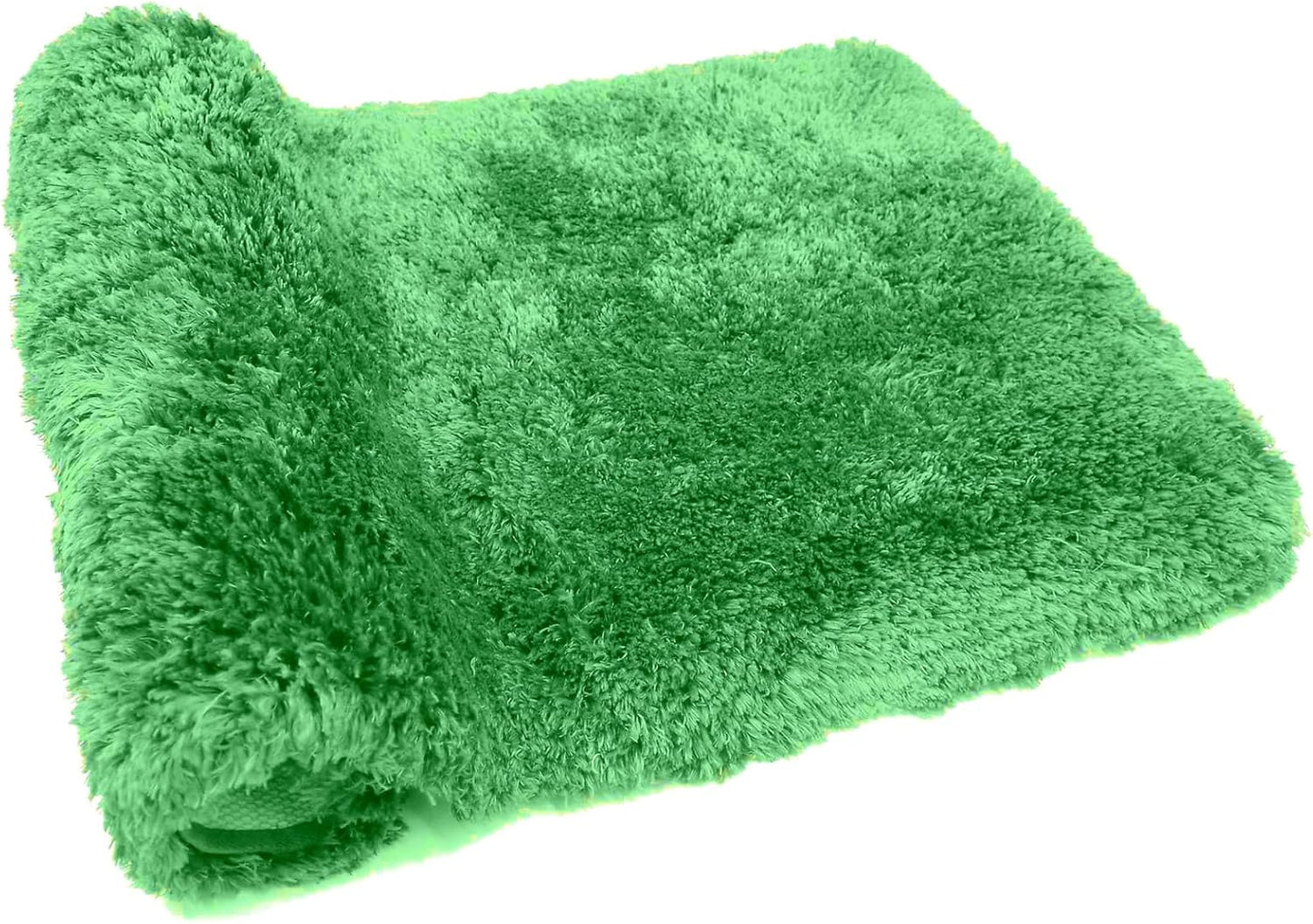 FIFU Bathroom Rugs 24" W x 36" L, Bath Mat for Bathroom, Bedroom, Laundry Room & Kitchen, Non-Slip Rubber Latex Backing, Extra Soft and Absorbent Microfiber Carpet, Machine Washable Rug, Green