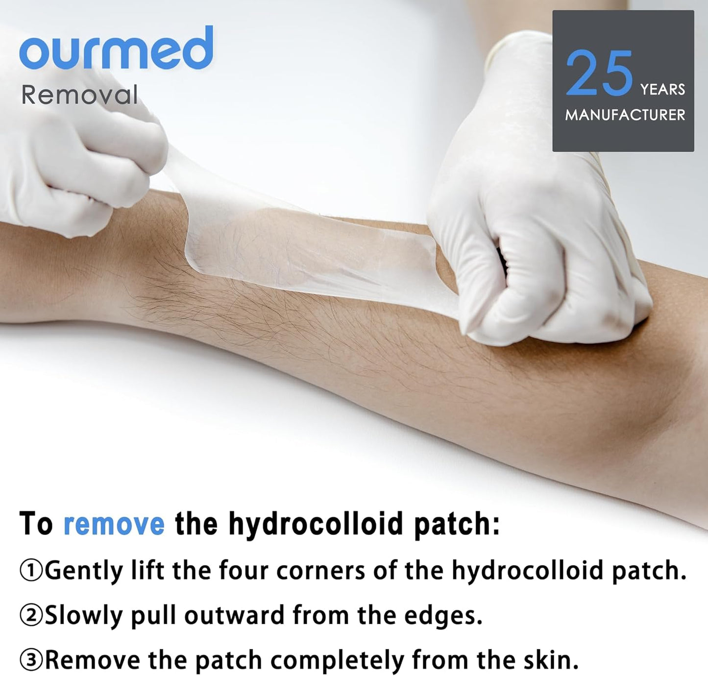 Hydrocolloid Bandages Large 4" x 4", 20 Pack, Extra Thin Waterproof Wound Dressing with Adhesive for Light Exudate Wounds, Blisters, Acne, Superficial Wound Care