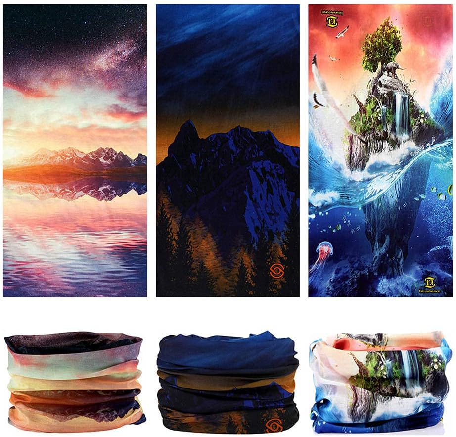 Headband Neck Gaiter Head Wrap Headwear Face Mask Magic Scarf Bandana for Men and Women