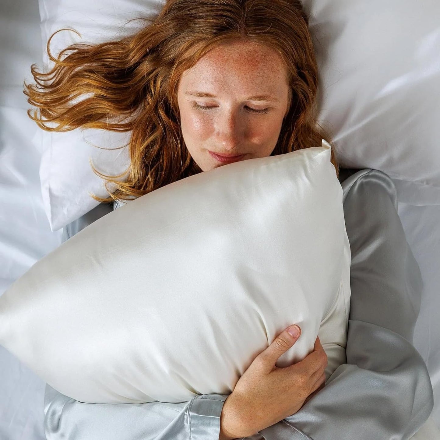 Fishers Finery 25mm 100% Pure Mulberry Silk Pillowcase (Navy Standard)