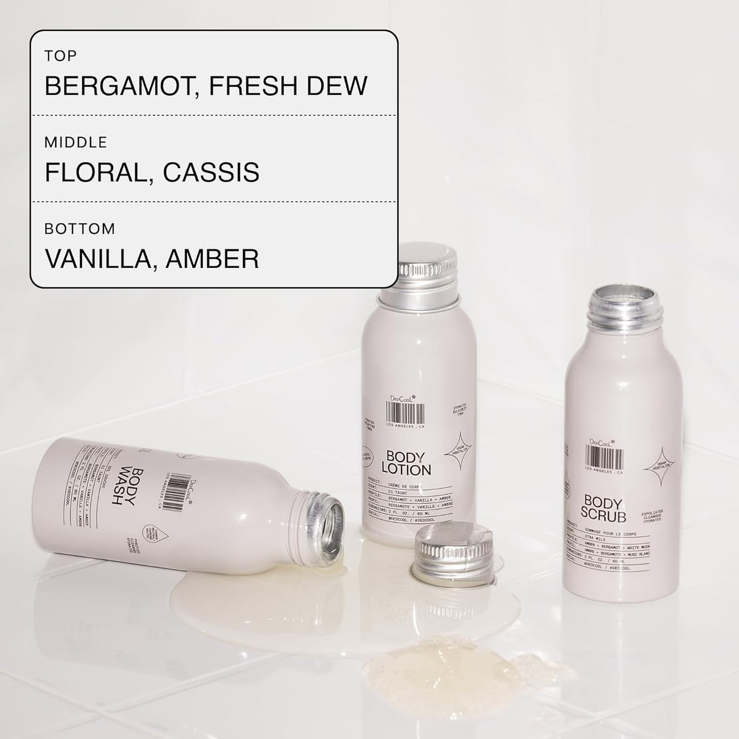 DedCool Body Lotion | Taunt | Lightweight, Deeply Hydrating Formula with Ceramides, Snow Mushroom & Meadowfoam Oil | Bergamot, Dew, Cassis, Vanilla & Amber Scent | Non-Toxic, Vegan Skincare | 2 oz