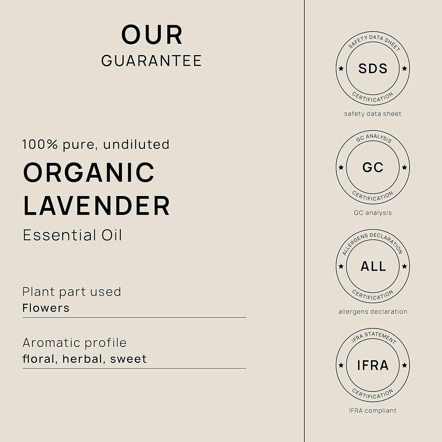 VINEVIDA Organic Lavender Essential Oil - Gallon Organic Lavender Oil Undiluted - Bulk Gallon Essential Oil for Soap Making Safe for Skin - DIY Candle Scents for Candlemaking Scents - 8 lbs