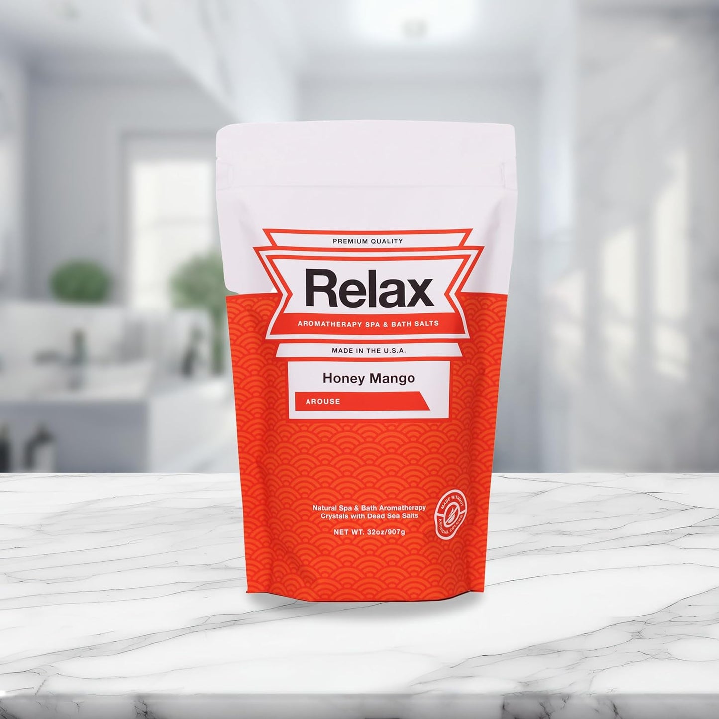 Relax Spa & Bath, Epsom & Dead Sea Salts, Aromatherapy Bath Salts for Hot Tub, Bath, or Spa, Infused with Magnesium, Honey Mango Scent