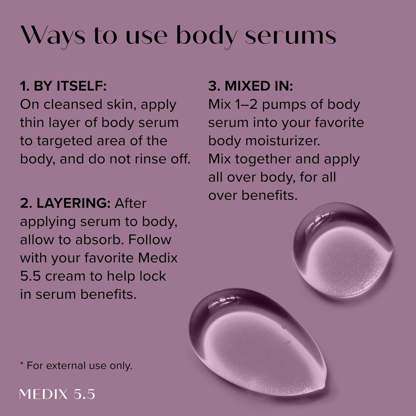 Medix 5.5 Anti Aging Body & Face Serum 3PC Bundle, 10% AHA Exfoliating Serum + 3% Hyaluronic Acid Hydrating Serum + 20% Vitamin F Oil Body Booster & Facial Serum For Daily Skin Care Routine