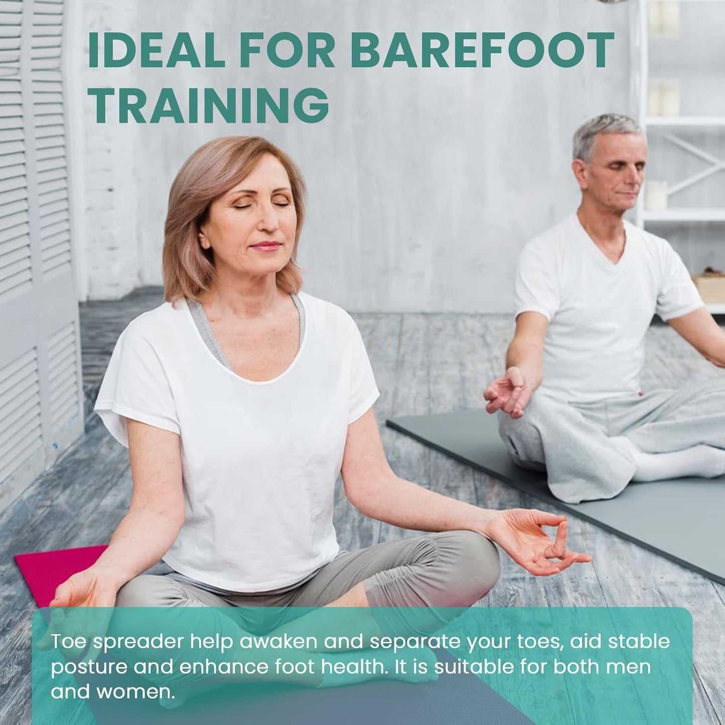 Welnove Toe Separators Spacers for Women - 4 Pack Gel Toe Straightener to Correct Bunions and Relieve Foot Pain - Silicone Toe Spacers for Toe Overlapping Yoga Practice, Pure White