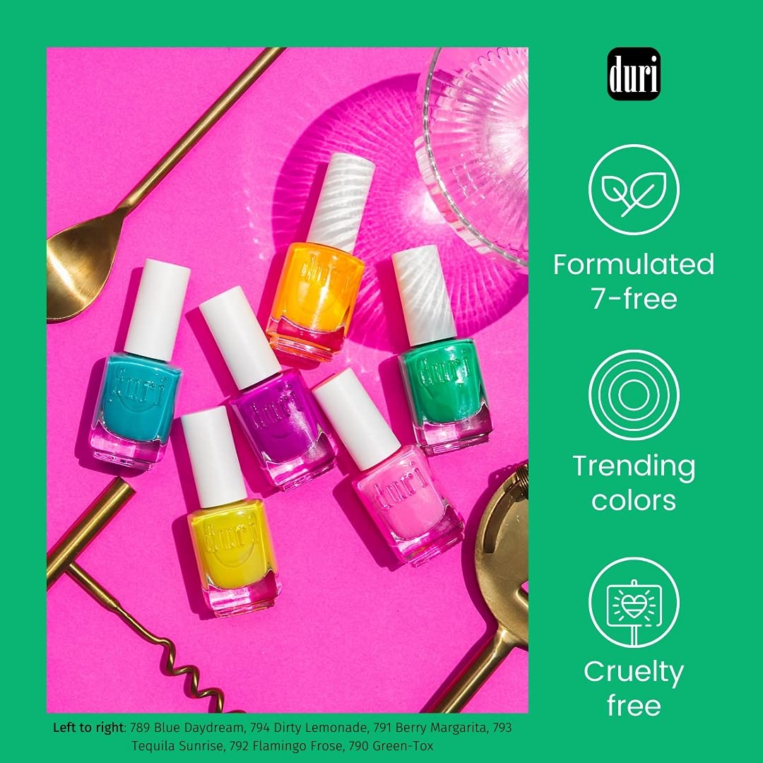 duri Nail Polish, 688 Red Velvet, Sexy Red, Full Coverage, Glossy Finish, Fast Drying, 0.45 Fl Oz.