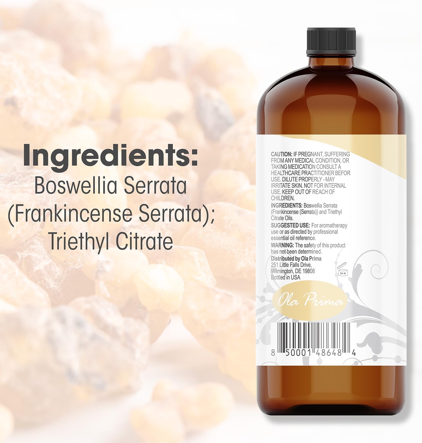 Ola Prima Oils 8oz - Frankincense Essential Oil - 8 Fluid Ounces - Frankincense Oil Therapeutic Grade
