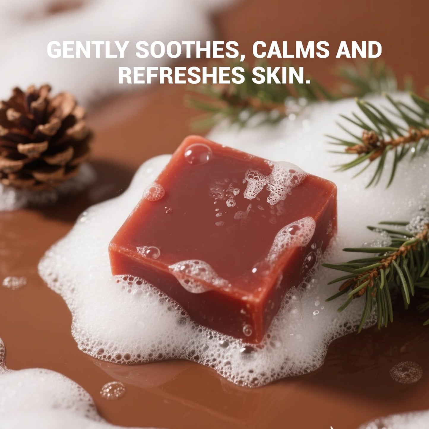 Rinse & Robust Mens Pine Tar Soap Bar Set, 4 Pack Natural Handmade Cleansing Bar Soap for Men, Exfoliating & Moisturizing Bath Soap with Pine Tar & Shea Butter | 5.3 oz of 4 Bars