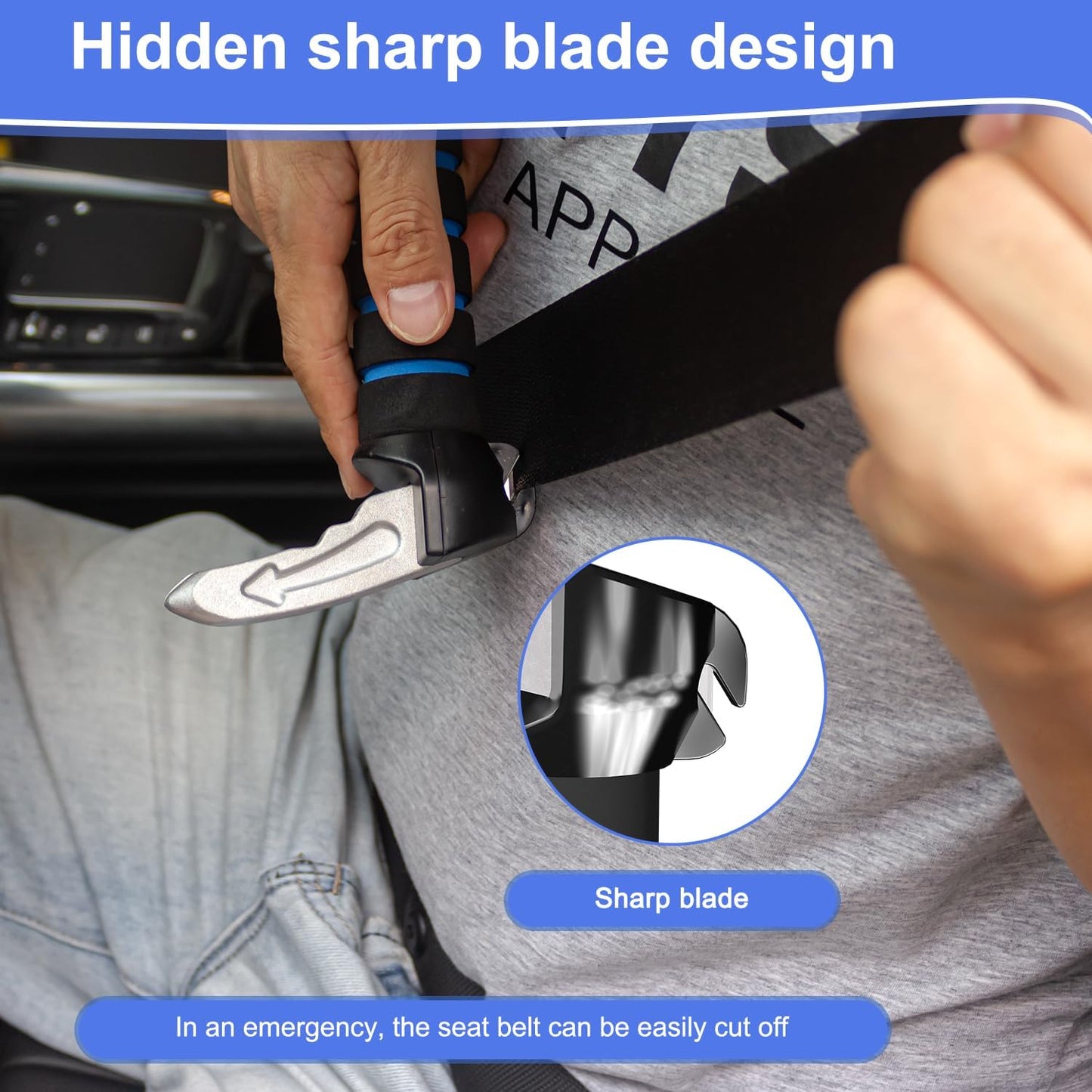 3 in 1 Car Door Handle for Elderly,Car Handle Assist,Support Handle Multifunction Door Latch for Seniors and Handicapped