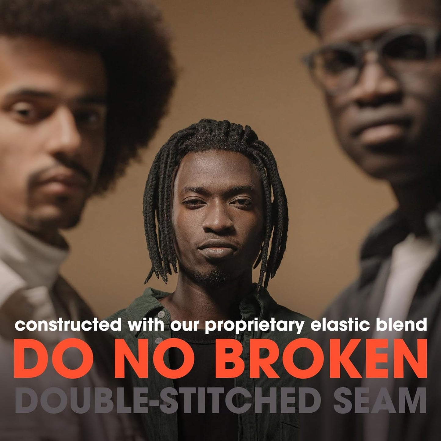 EasYoung 10pcs Braided Men's Hair Ties, For Buns, Curly Thick Dense Hair, No Crease Coils