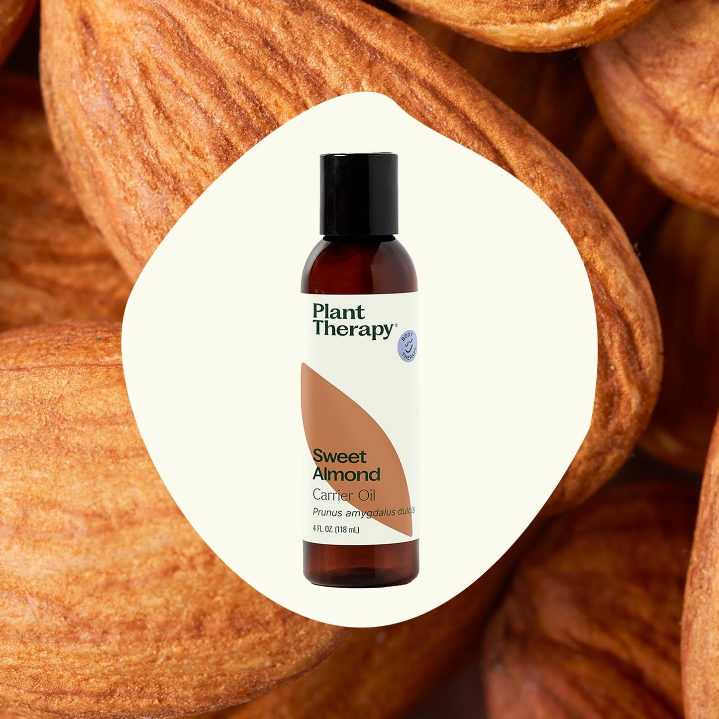 Plant Therapy Sweet Almond Oil - for Skin, Hair, Body, Face & Baby - Natural Moisturizer, Massage & Aromatherapy Carrier Oil 100% Pure, Cold Pressed California Almonds, Made in USA, 4 oz