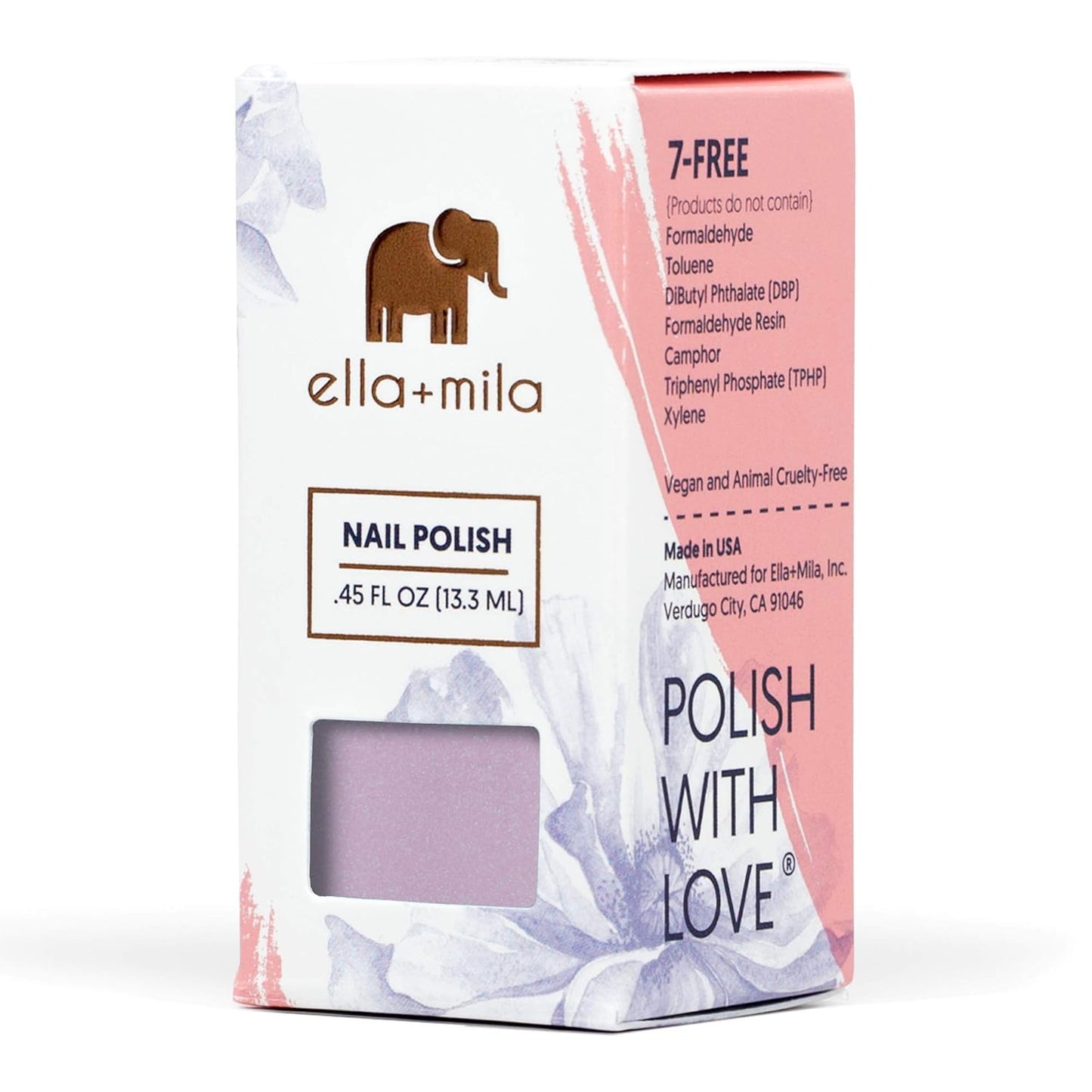 ella+mila Nail Polish, BonBon Collection - Midnight in Paris (Translucent)