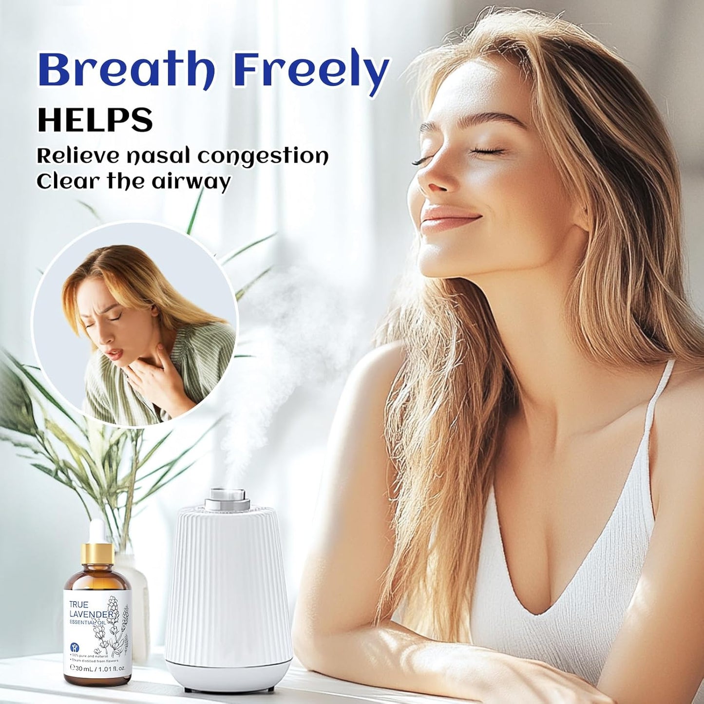 HIQILI Eucalyptus Essential Oil 1 Fl Oz, 100% Pure Natural Therapeutic Grade, Premium Grade Glass Dropper for Diffuser, Humidifier, Air Freshening, Cleaning, Home, Skin