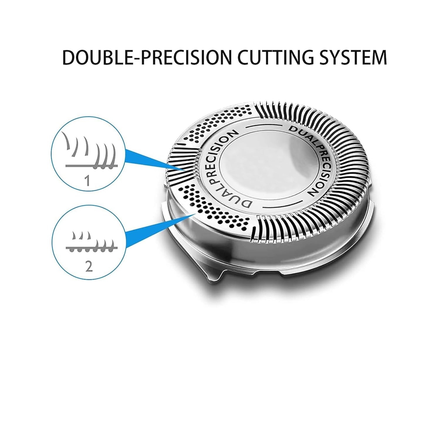 HQ8 Replacement Heads blades for Aquatec Shavers HQ8 Replacement Razor Blades Compatible with Shavers AT810 AT880 PT720 AT815 HQ8505 Heads 9-Pack