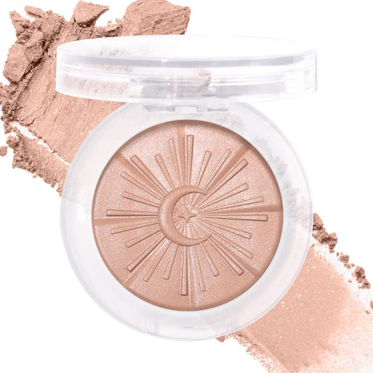 UCANBE Glow Bronzer, Long-Lasting Baked Shimmer Bronzing Powder - 02 Light Bronzer, Lightweight & Buildable Neutrual Satin Finish, Luminous Contour for Face, Cheeks, and Body