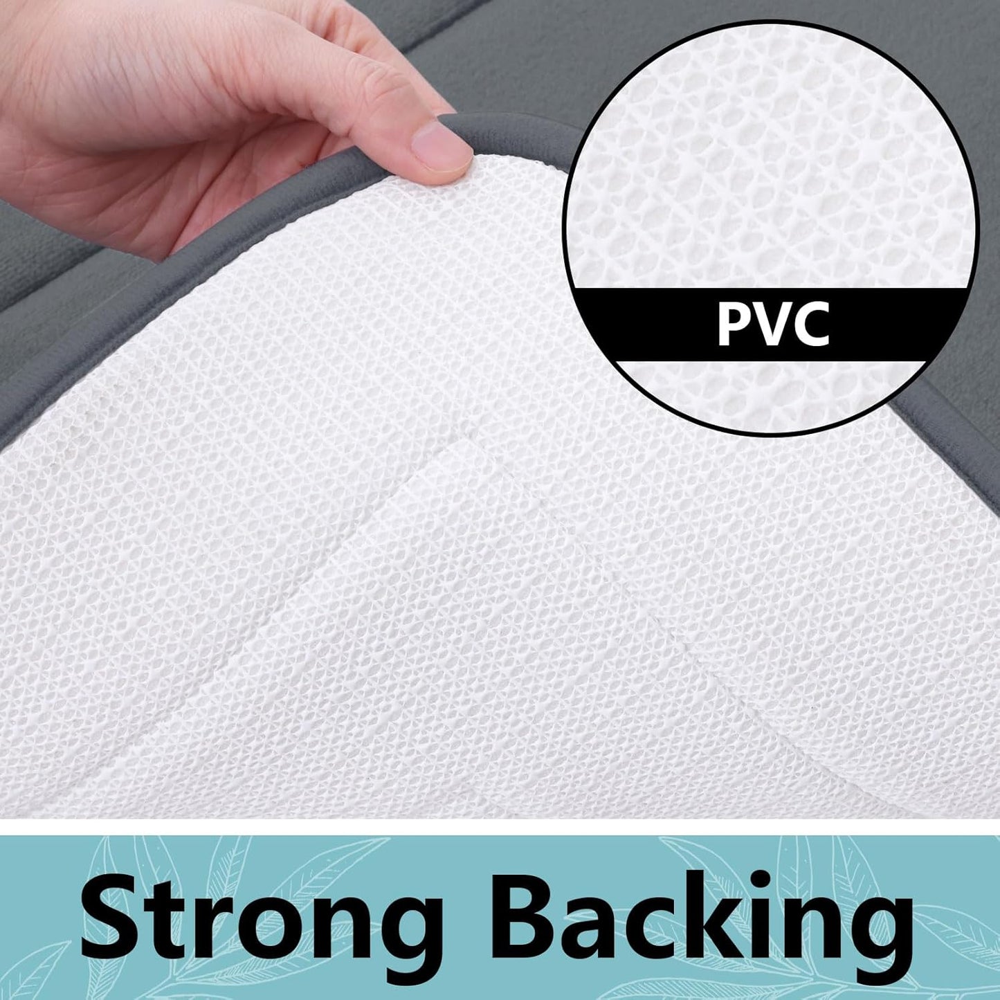 Arotive Memory Foam Bathroom Rug Mat 54x24, Ultra Soft and Absorbent Bath Mat, Machine Wash Dry, Comfortable Bath Rug Carpet for Bathroom Floor, Tub and Shower, Dark Grey