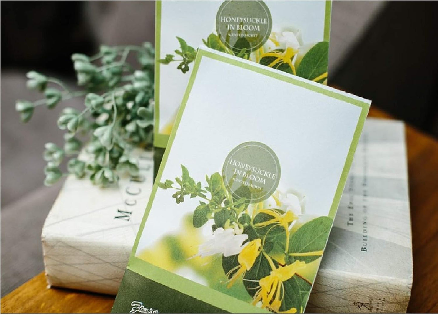 Honeysuckle Scented Sachets Pack of 6, Spring and Summer - Long-Lasting Scented Bags, Home Fragrance, Air Freshener & Deodorizer for Closet, Room, Drawer, or Cars, Made in USA