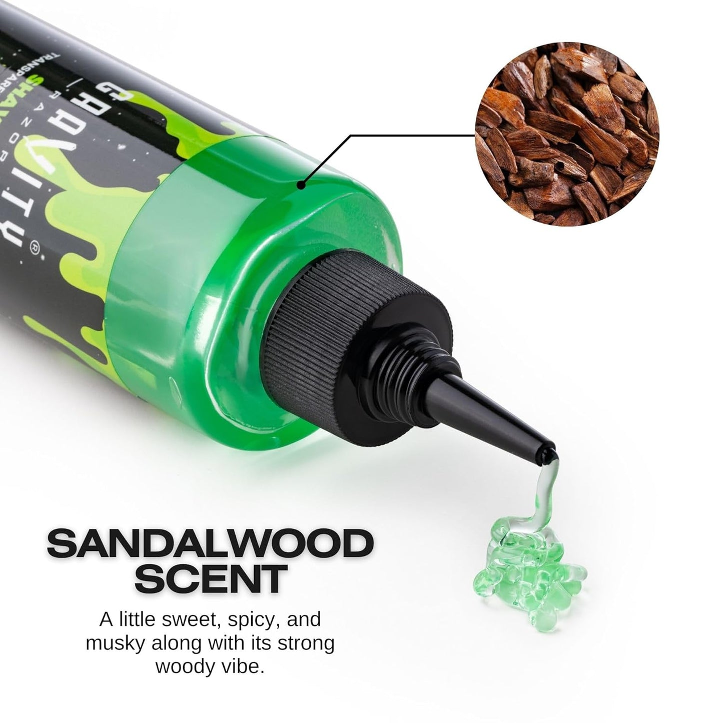 Non-Foaming Shave Gel for Men - Professional Barber-Grade Shaving Gel, Moisturizing & Skin Replenishing, Smooth Close Shave. 6.8 oz, Sandalwood scent (10-Pack)