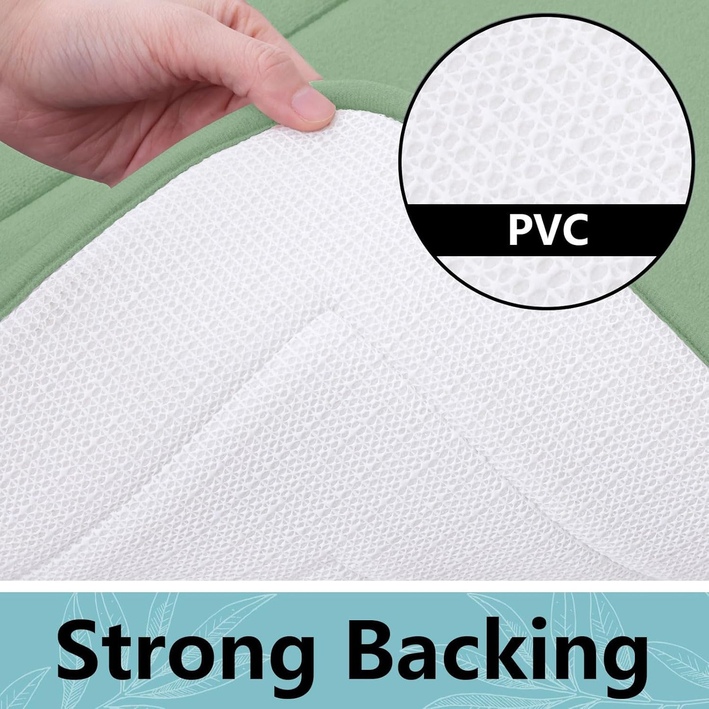 Arotive Memory Foam Bathroom Rug Mat 36x24, Ultra Soft and Absorbent Bath Mat, Machine Wash Dry, Comfortable Bath Rug Carpet for Bathroom Floor, Tub and Shower, Sage Green