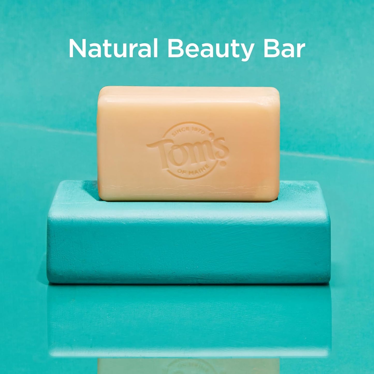 Tom’s of Maine Moisturizing Natural Beauty Bar Soap For Women and Men, Fresh Eucalyptus, 5 oz Bar (Pack of 6)