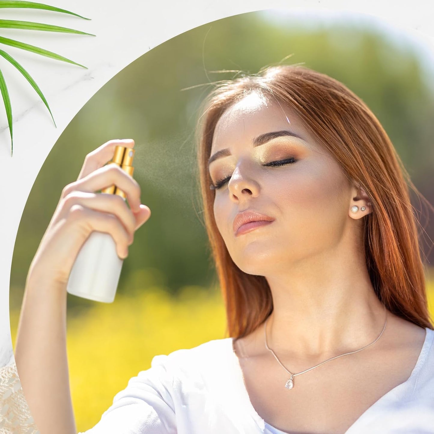 Roshtia 30 Pcs 50ml Gold Glass Spray Bottle Refillable Perfume Atomizer Clear Decorative Empty Bottles with Fine Mist Sprayer Pump for Face Body Travel