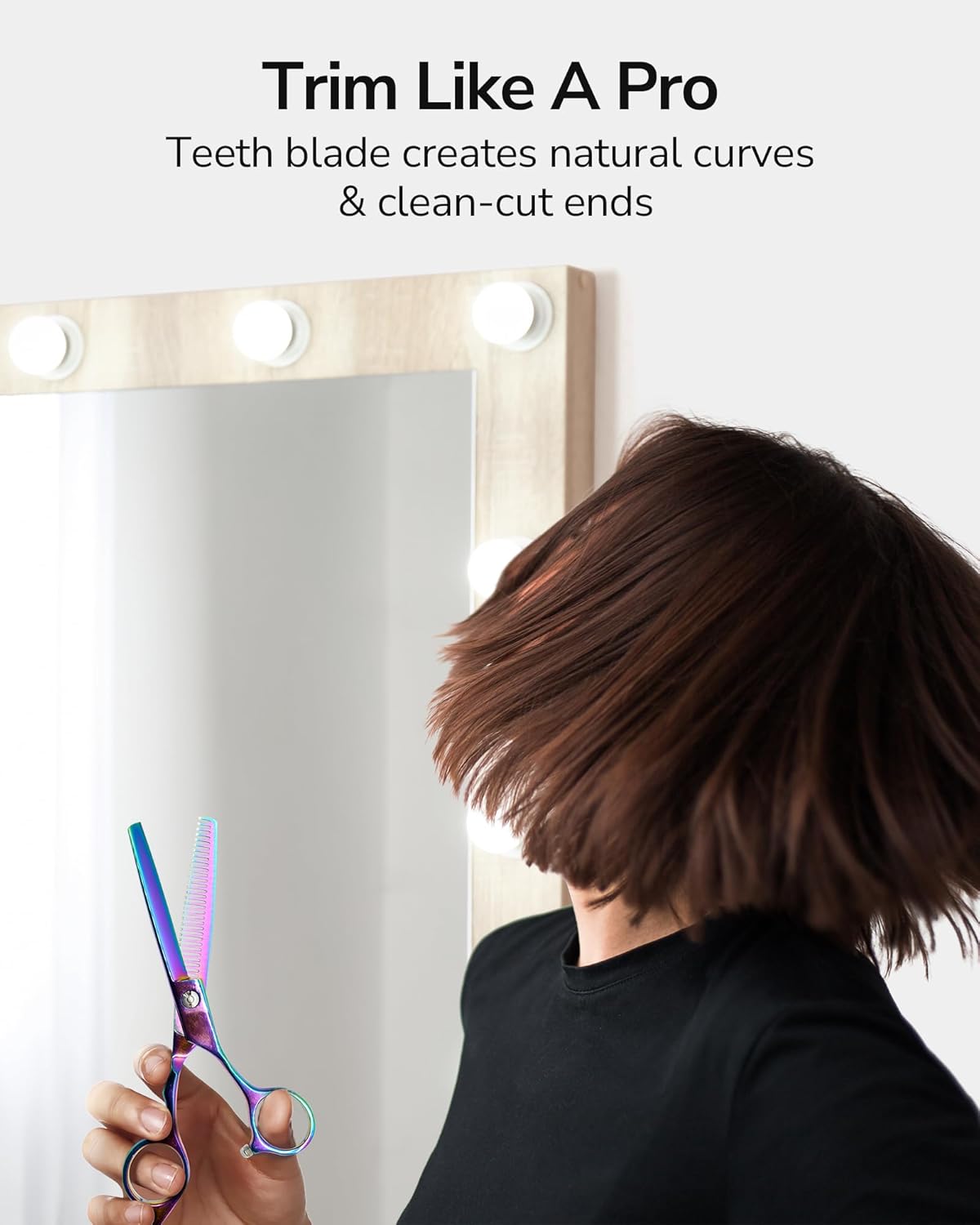 ULG Hair Thinning Scissors Professional Barber’s Texturizing Teeth Shears for Hairdressing, Salon and Home Use Thinning Shears for Hair Cutting, Made of Japanese Stainless Steel, 6.5 inch