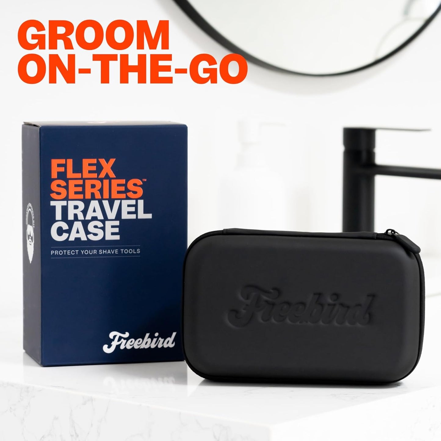 FlexSeries Travel Case - Robust and Water-Resistant, Enhanced Durability, Customizable Foam Inserts, Spacious and Portable, Compatible with FlexSeries Shaver for Men and Women